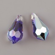 Swarovski Elements přívěsky 6000 – Tear Drop – Tanzanite AB - 15mm
