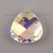 Swarovski Elements přívěsky 6012 - Flat Briolette – Crystal AB - 15mm