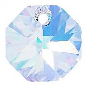 Swarovski Elements přívěsky 6401 – Octagon – Crystal AB – 14mm