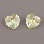 Swarovski Elements přívěsky 6228 – Srdce – Jonquil AB –10mm