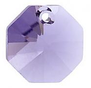 Swarovski Elements přívěsky 6401 – Octagon – Tanzanite – 14mm