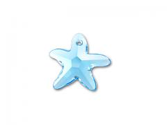 Swarovski Elements přívěsky 6721 – Mořská hvězda – Aquamarine AB – 20mm