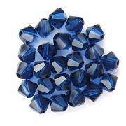 Swarovski Elements korálky XILION 5328 – Sluníčka – Dark Sapphire – 4mm