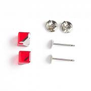 Kostičky Swarovski 4841 náušnicový set puzety - Light Siam