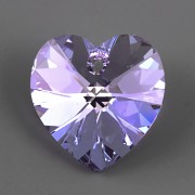 Swarovski Elements přívěsky 6202 – Srdce – Tanzanite AB – 14mm