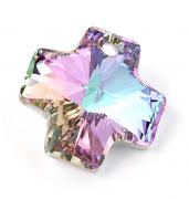 Swarovski Elements přívěsky 6866 – Křížek – Vitrail Light – 20mm