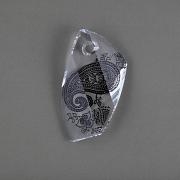 Swarovski Elements přívěsky 6620 – Avant–garde PRINT – Crystal  – 40mm