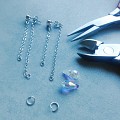 Návod na náušnice s kapičkami Swarovski DIY