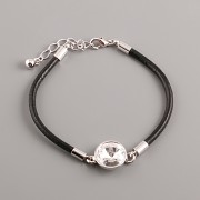 Leather Swarovski Bracelet