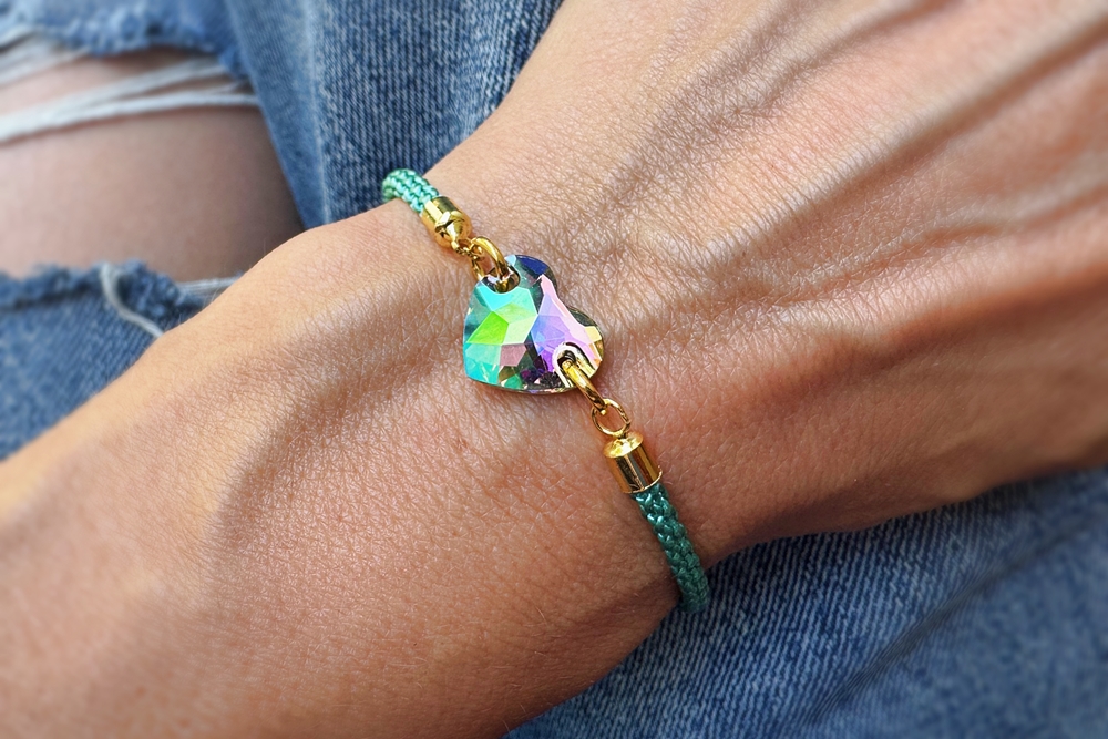 Náramek se srdíčkem Swarovski návod