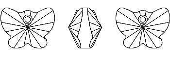 Motylek krystal Swarovski Elements 6754