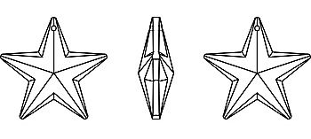 Hvezda privesek Swarovski 6714