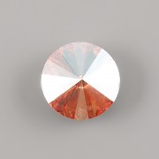 Swarovski Rivoli 1122 – Rose Peach Shimmer Foiled - 12mm