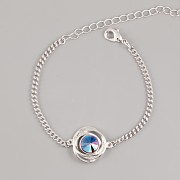Náramek HNÍZDEČKO pro RIVOLI SWAROVSKI  8mm - rhodium