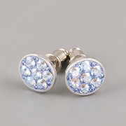 Puzety CRAZY GIRL s kamínky Swarovski® Crystals 10mm - Light Sapphire Shimmer