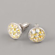 Puzety CRAZY GIRL s kamínky Swarovski® Crystals 10mm - Citrine Shimmer