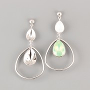 Náušnice JUSTIANA pro 4320 Slzičky Swarovski® Crystal - rhodium
