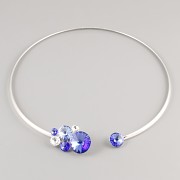 Obruč COURAGE pro Rivoli Swarovski Elements - rhodium