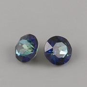 Swarovski Elements XIRIUS Chaton 1088 – Light Colorado Topaz Bermuda Blue Foiled – 8mm