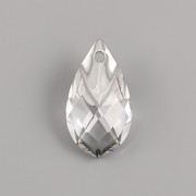 Met Cap Pear-shaped přívěsek Swarovski 6565 - Crystal Light Chrome - 18mm