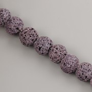 Korálky z minerálů - Láva fialová - 8mm  