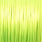 Šnůrka SATÉNOVÁ - neonová zelená - 1mm