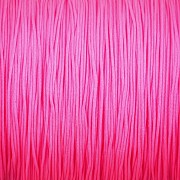 Šnůrka SPLÉTANÁ - neonová růžová - 0,5mm