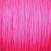Šnůrka SPLÉTANÁ - neonová růžová - 0,8mm