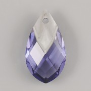 Met Cap Pear-shaped přívěsek Swarovski 6565 - Tanzanite Light Chrome - 22mm