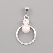 Přívěsek LEA pro Rivoli Swarovski 6mm - rhodium