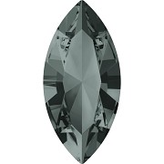 Swarovski NAVETTE 4228 – Black Diamond - 15mm