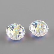 Briolette korálek 5040 Swarovski Elements - Crystal AB - 8mm