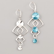 Náušnice GOOD MOOD pro Rivoli Swarovski - rhodium