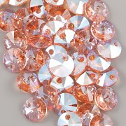 Swarovski Elements přívěsky 6428 – Rivoli – Rose Peach Shimmer - 8mm