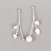 Náušnice BOTANICA pro Slzičky a Perly Swarovski - rhodium