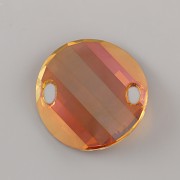 Našívací kamínky Swarovski Elements 3221 – Twist Sew–on – Copper – 28mm