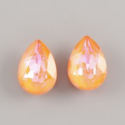 Slzička Swarovski Elements 4320 - Orange Glow DeLite - 14mm