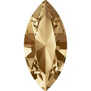 Swarovski NAVETTE 4228 – Golden Shadow - 15mm