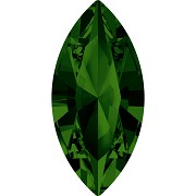 Swarovski NAVETTE 4228 – Dark Moss Green - 10mm