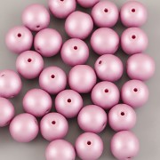 Perličky - 50ks - 6mm - pastelová růžovofialová