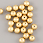 Perličky - 6mm - 50ks - METAL zlaté