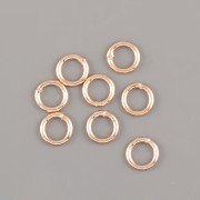 Spojovací kroužky - 4/0,8mm - Ag925 růžové zlato