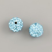 Korálek s kamínky BASIC - Aquamarine - 10mm