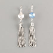 Náušnice SE STŘAPCEM pro Rivoli Swarovski 8mm 