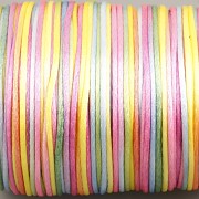 Šnůrka SATÉNOVÁ - MULTICOLOR - 1mm