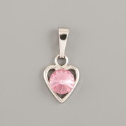 Přívěsek DROBOUČKÉ SRDÍČKO pro Rivoli Swarovski 6mm