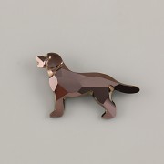 LABRADOR RETRIEVER Swarovski – Jet Nut - 28x17mm