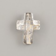 Křížek korálek Swarovski Elements 5378 - Gold Patina - 14mm
