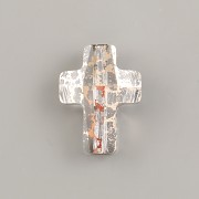 Křížek korálek Swarovski Elements 5378 - Rose Patina - 14mm