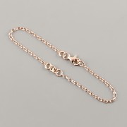 Náramek K DOZDOBENÍ OVÁLNÝ- 15,5cm - Ag925 růžové zlato